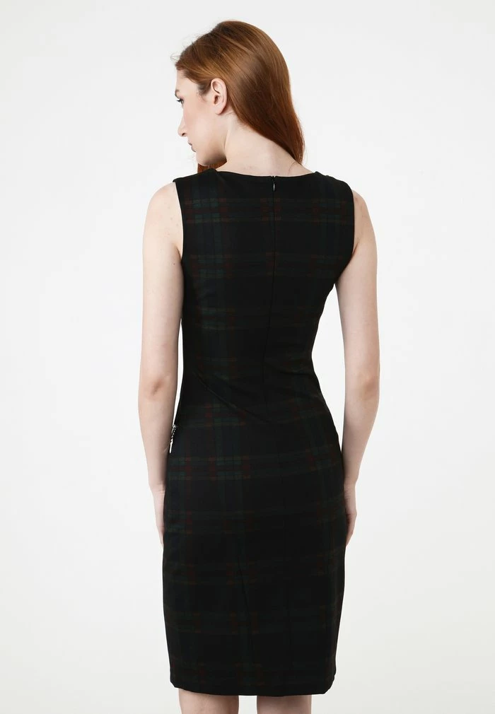 Madam-T KALETA - Robe Fourreau - Grün Schwarz 3 Madam-T KALETA - Robe Fourreau - Grün Schwarz – Image 3