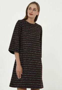 Madam-T MELANICA - Robe De Jour - Grau Weinrot -Madam-T Soldes 2022 00dc79f3631b4c068a6ad6416d9d9427