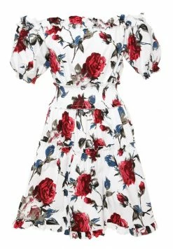 Madam-T Robe De Jour - Weiß, Weinrot -Madam-T Soldes 2022 015b3a2d60634132a188ffcb8692ec84