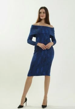 Madam-T KLEID JANINE - Robe Fourreau - Indigo -Madam-T Soldes 2022 016175b0984d45039a0d1e1330035a02