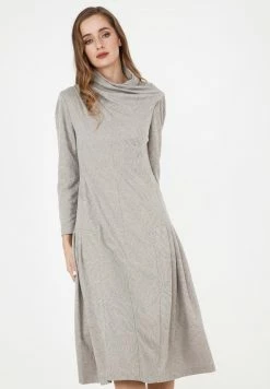 Madam-T Soldes 2022 39 Madam-T Robe En Jersey - Hellgrau