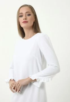 Madam-T Robe De Jour - White -Madam-T Soldes 2022 01e67338a612444ebd530cc7dce9eb12