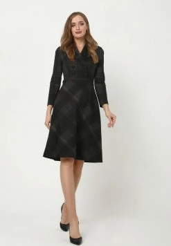 Madam-T JERSEYKLEID - Robe En Jersey - Schwarz Grün