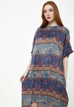 Madam-T Robe De Jour - Blau Rot -Madam-T Soldes 2022 02cb5b8a2c984c6897f686ac522d167b