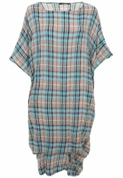 Madam-T Robe De Jour - Sandfarben Hellblau -Madam-T Soldes 2022 03290b7120254ca9af32445555955a93