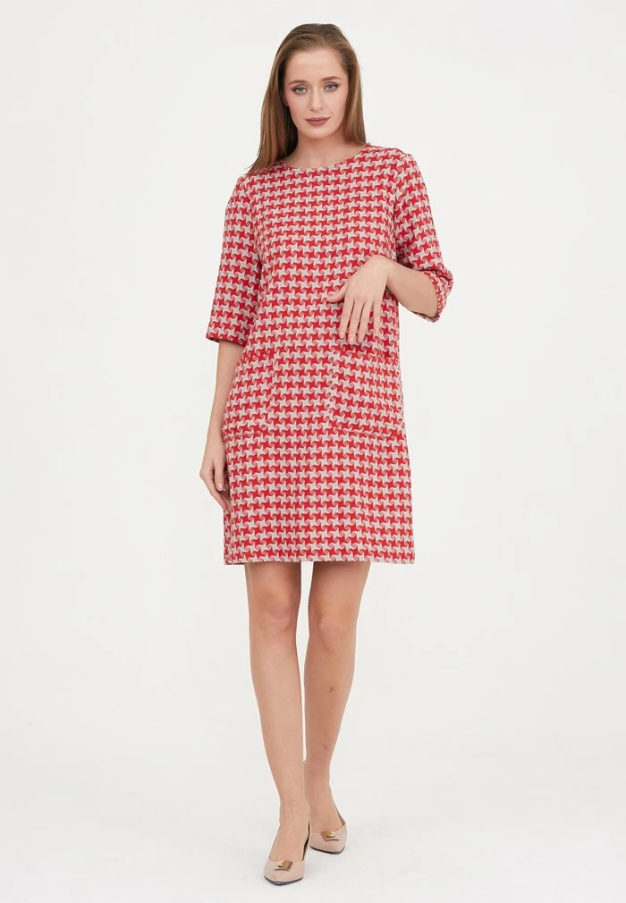 Madam-T MILANIA - Robe De Jour - Grüner Zig/ Rot 7 Madam-T MILANIA - Robe De Jour - Grüner Zig/ Rot – Image 7