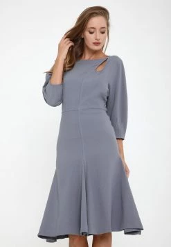 Madam-T Robe De Jour - Hellgrau