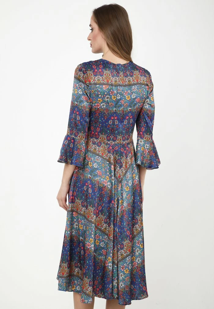 Madam-T JULIETTE - Robe De Jour - Blau, Rot 3 Madam-T JULIETTE - Robe De Jour - Blau, Rot – Image 3