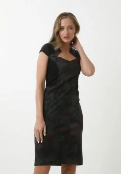 Madam-T ABINA - Robe Fourreau - Grün/pflaume