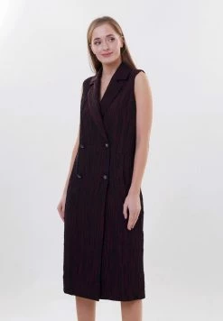 Madam-T ESPERANSA - Robe Chemise - Bla Produkt/kastanienbraun