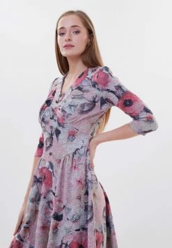 Madam-T DAISY - Robe De Jour - Hellgrün/ Rosa -Madam-T Soldes 2022 04bccbb1414045eb8b6417291619097e
