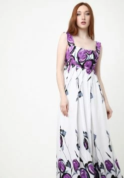 Madam-T TOSCANA - Robe De Jour - Weiß, Lila -Madam-T Soldes 2022 054d5667b3c347c499d4f2538d7a6420