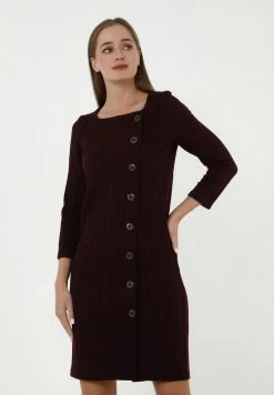 Madam-T MAZONA - Robe De Jour - Pflaume -Madam-T Soldes 2022 0555207afefc40e796718c40de48eca2