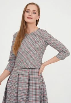 Madam-T OTRA - Robe De Jour - Grüner Zig/rot -Madam-T Soldes 2022 0558735bbd764b6199e36d95e00a114f