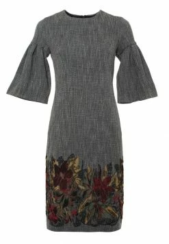 Madam-T Robe De Jour - Grau Gelb -Madam-T Soldes 2022 056d8de756df40e5bcdf412052ab7d4f