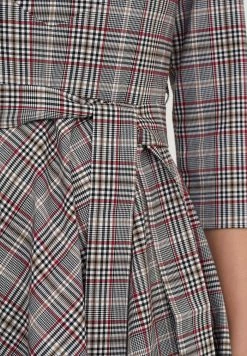 Madam-T VESTA - Robe De Jour - Grünes Leder Olegine Rot -Madam-T Soldes 2022 063791175a384d438b8c24fe12635b82