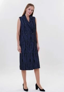 Madam-T ESPERANSA - Robe Chemise - Bla Askk/blau -Madam-T Soldes 2022 06a558c4877b41bda44f85b83bc5f5f7