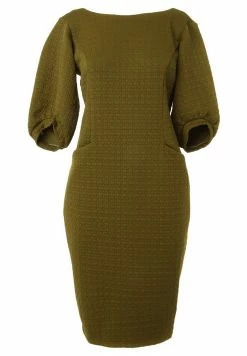 Madam-T ALLTAGS AGARATA - Robe Fourreau - Khakifarben -Madam-T Soldes 2022 06daceb6231c4631884eaa8a3ee53a12