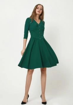 Madam-T DAISY - Robe De Jour - Grün -Madam-T Soldes 2022 06ed04b5834f471bbc37d094a168d1e7