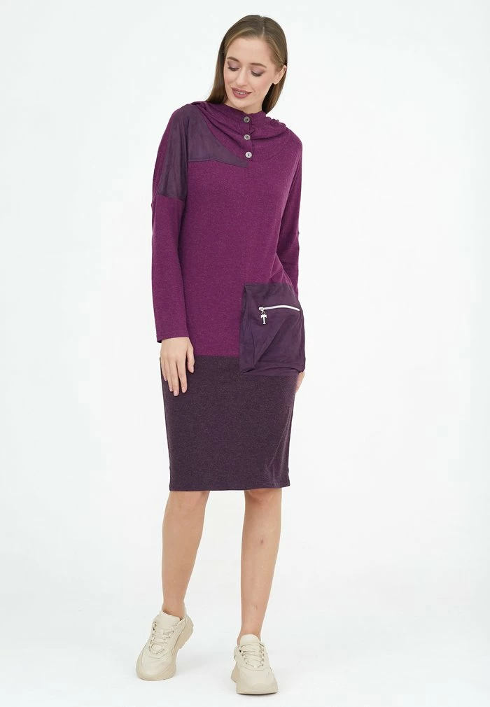 Madam-T MIGDALIA - Robe De Jour - Pflaume/dunkelviolett 5 Madam-T MIGDALIA - Robe De Jour - Pflaume/dunkelviolett – Image 5