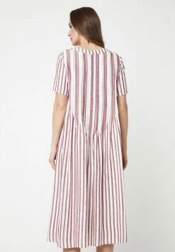 Madam-T DARI - Robe De Jour - Wein-rot, Weiß -Madam-T Soldes 2022 07296806eb3942d1b12f7e37864d2372