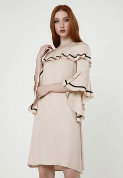 Madam-T SALLY - Robe De Jour - Beige