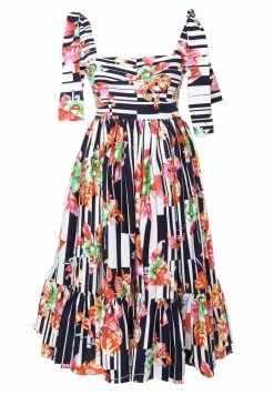 Madam-T Robe De Jour - Blau Rosa -Madam-T Soldes 2022 07e91083b5404011ace1391f7a2fa627