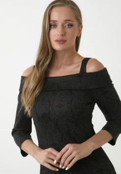 Madam-T ALTOONA - Robe Fourreau - Wein Rot/grün -Madam-T Soldes 2022 08759f3ebe89435ea9710d16e80c3061