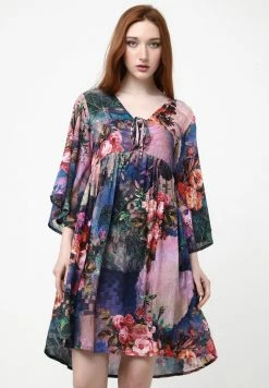 Madam-T YAGAVA - Robe De Jour - Blau, Lila