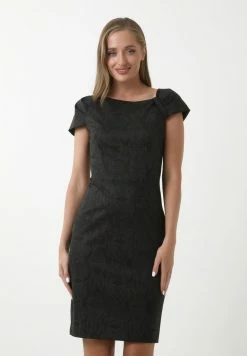 Madam-T DERUENTA - Robe Fourreau - Wein Rot, Grün