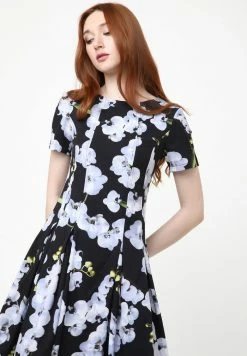 Madam-T KRISTI - Robe De Jour - Schwarz Blau -Madam-T Soldes 2022 09b7f2d6ae69461186037de9234a358b