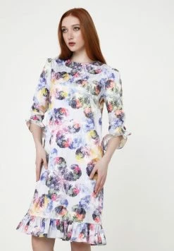 Madam-T Robe De Jour - Hellblau Lila