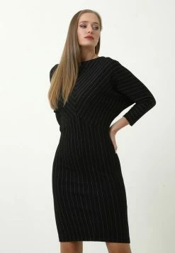 Madam-T ALBINONA - Robe Fourreau - Schwarz -Madam-T Soldes 2022 09dac26e01cb456f8d811bf3ba2926a5