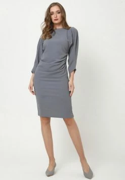 Madam-T Robe Fourreau - Lichtgrau -Madam-T Soldes 2022 09eb7fbcea874da18ff9da38b16bd793