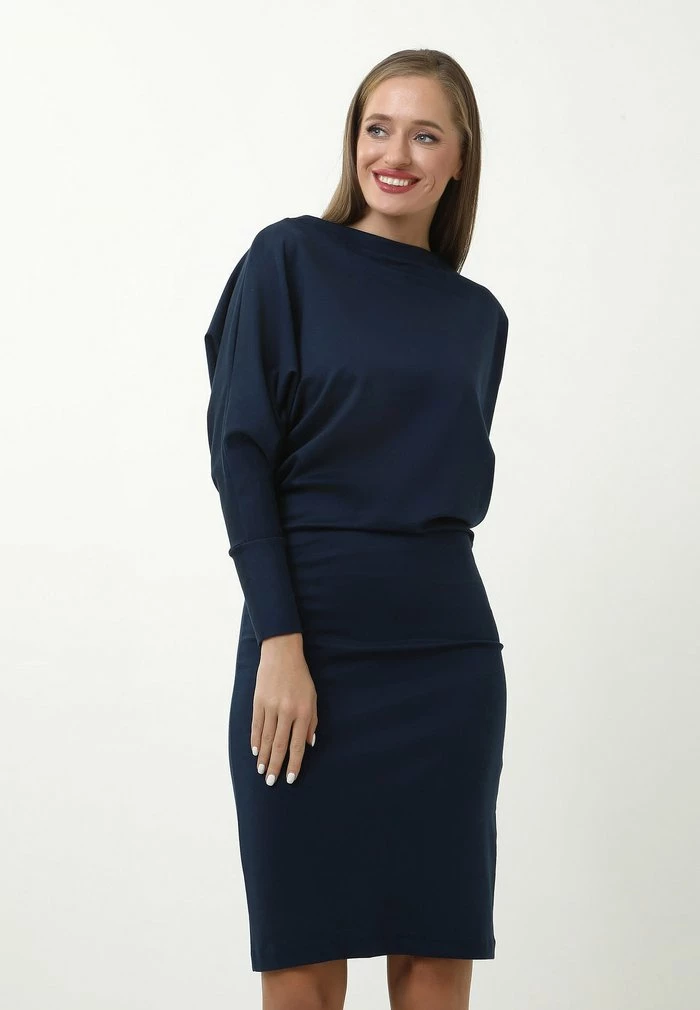 Madam-T GERA - Robe Fourreau - Blau 1 Madam-T GERA - Robe Fourreau - Blau