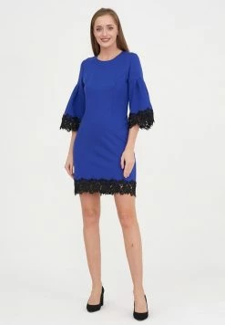 Madam-T DEGA - Robe Fourreau - Blue