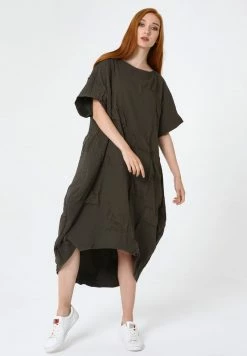 Madam-T Robe De Jour - Khaki -Madam-T Soldes 2022 0af11cfef02a43368a1741a9a0e7e5e7