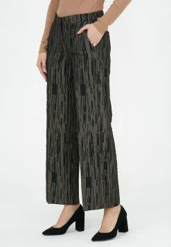 Madam-T ROZALIA - Pantalon Classique - Black/khaki -Madam-T Soldes 2022 0af2819c850f4833b3c7500b72656069