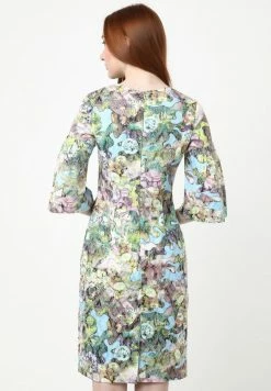 Madam-T DEGA - Robe Fourreau - Hellblau, Grün -Madam-T Soldes 2022 0b16ae55f47a402d82353677b974f6b6