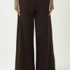 Madam-T TALIKA - Pantalon Classique - Beige, Maroon