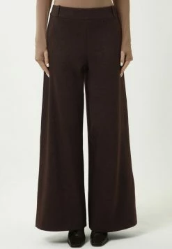 Madam-T TALIKA - Pantalon Classique - Beige, Maroon