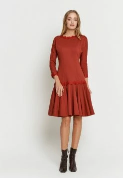 Madam-T SAMARA - Robe De Jour - Terrakotta