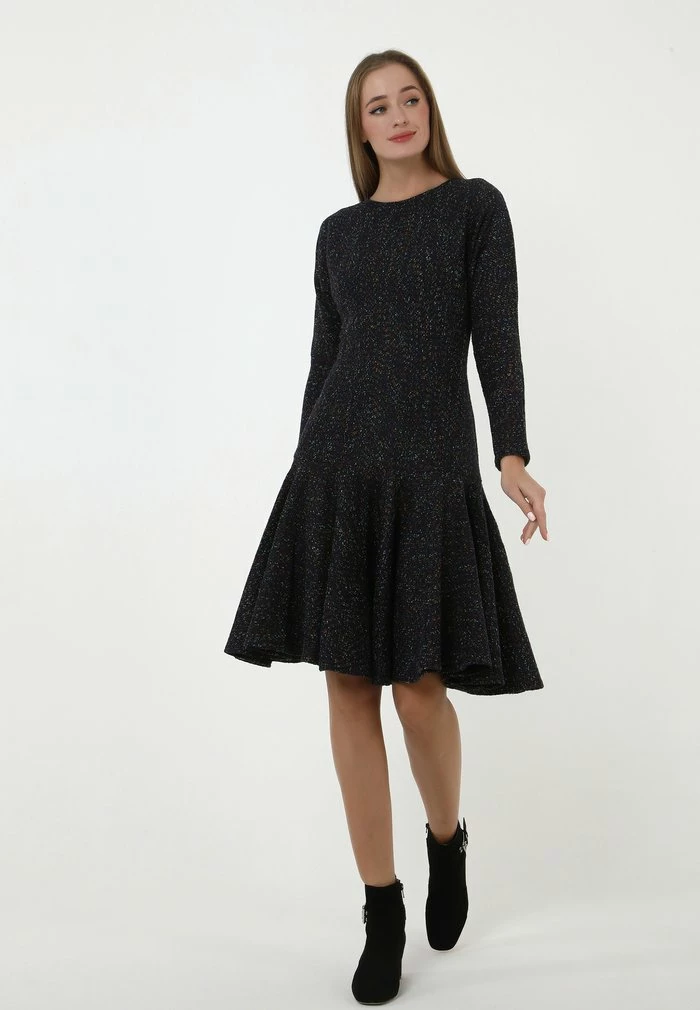 Madam-T SAMARA - Robe Pull - Blau/ingwer 2 Madam-T SAMARA - Robe Pull - Blau/ingwer – Image 2