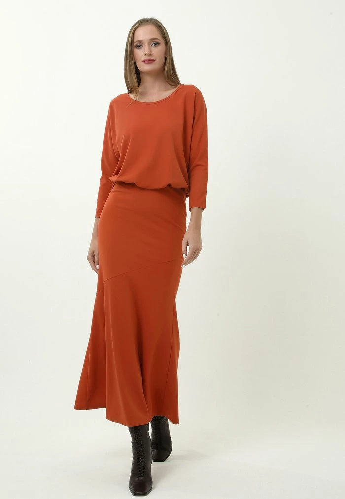 Madam-T GADE - Robe Longue - Terrakotta 2 Madam-T GADE - Robe Longue - Terrakotta – Image 2