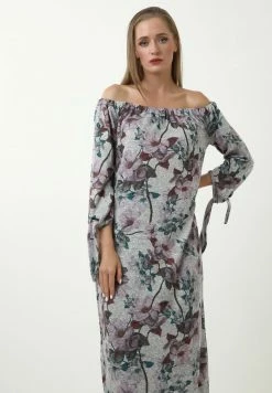 Madam-T SILVIA - Robe Longue - Grau/ Lila 8 Madam-T SILVIA - Robe Longue - Grau/ Lila -Madam-T Soldes 2022 0da9f766960b4348acaece3de332d1fa