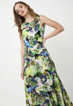 Madam-T Robe Longue - Hellgrün, Lila -Madam-T Soldes 2022 0e5841a9f65c4a87b1dacb514a78f498