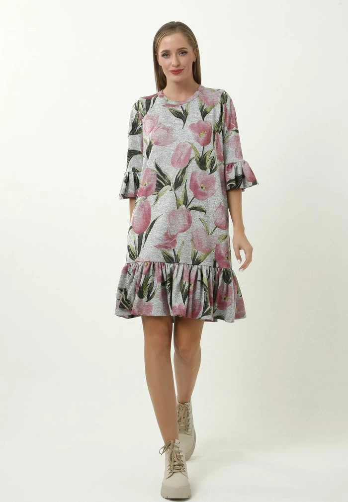 Madam-T Robe De Jour - Grau/khaki 2 Madam-T Robe De Jour - Grau/khaki – Image 2