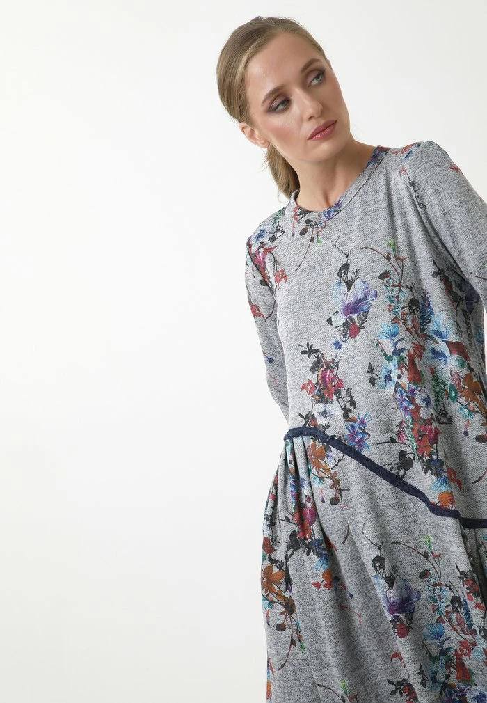 Madam-T Robe De Jour - Grau, Lila 7 Madam-T Robe De Jour - Grau, Lila – Image 7