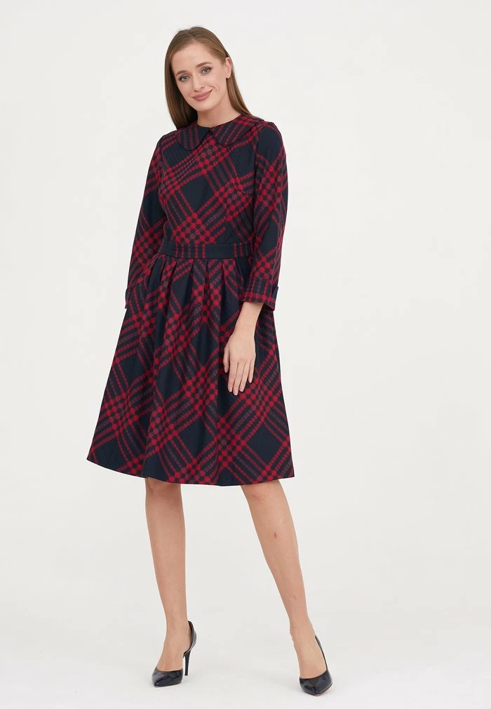 Madam-T MEDJA - Robe De Jour - Blau, Howdy Rot 4 Madam-T MEDJA - Robe De Jour - Blau, Howdy Rot – Image 4