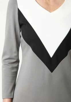 Madam-T DGINI - Robe En Jersey - Grau, Weiß -Madam-T Soldes 2022 0f13ebacd9484d29be06ef18dd6a706e